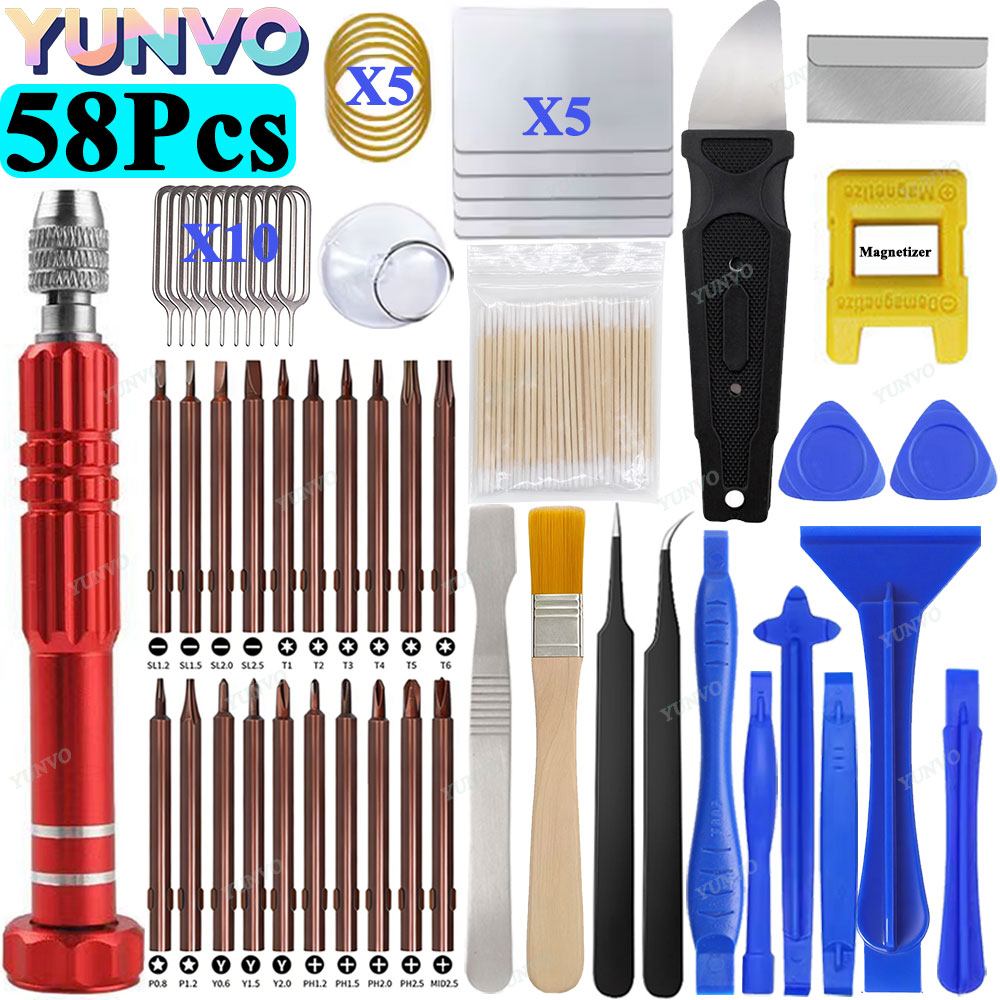 58 in 1 정밀 드라이버 세트 전문 수리 키트 분해 - Electronics Repair Service 리뷰 및 가격