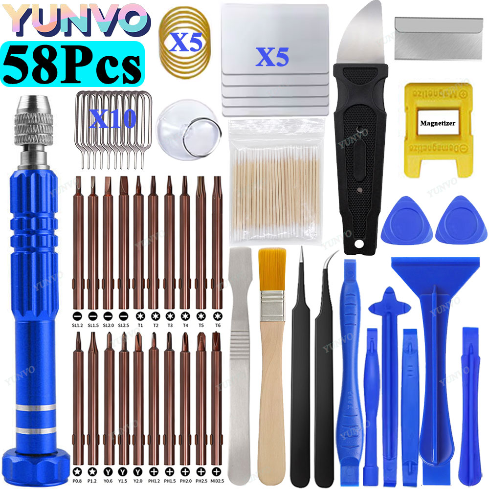 58 in 1 정밀 드라이버 세트 전문 수리 키트 분해 - Electronics Repair Service 리뷰 및 가격