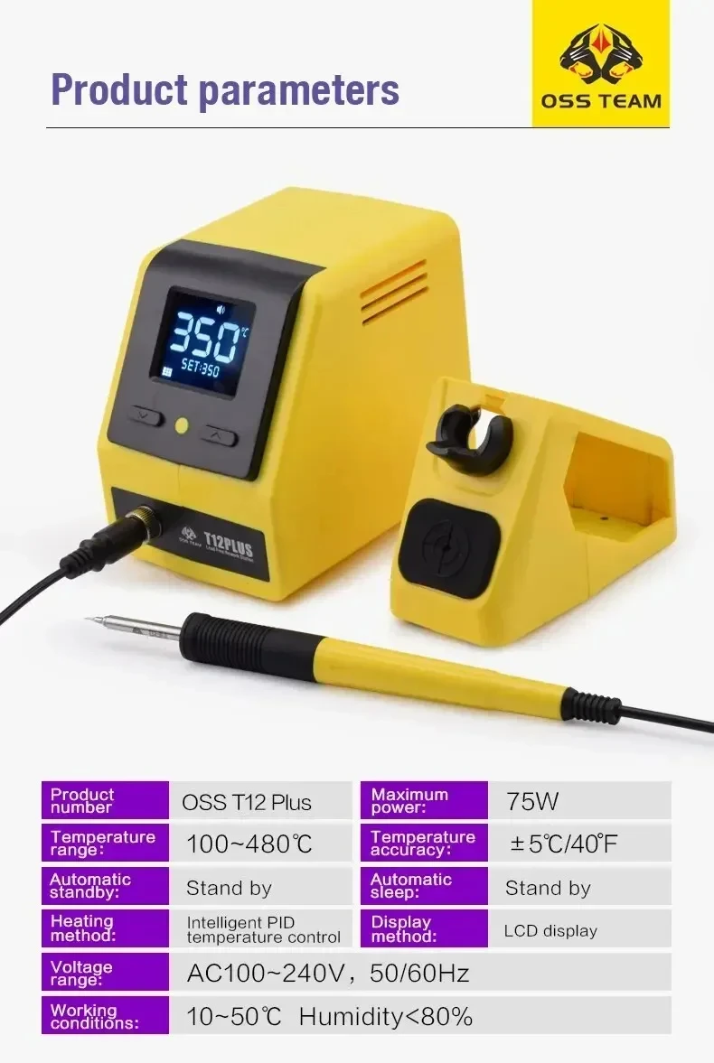 OSS T12 플러스 디지털 납땜 스테이션 세트 (T1 - Electronics Repair Plus 리뷰 및 가격