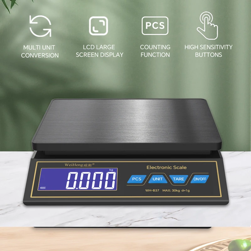 LCD 디지털 주방 저울 30kg/1g 충전식 스테인리 - Electronics Repair Shops 리뷰 및 가격