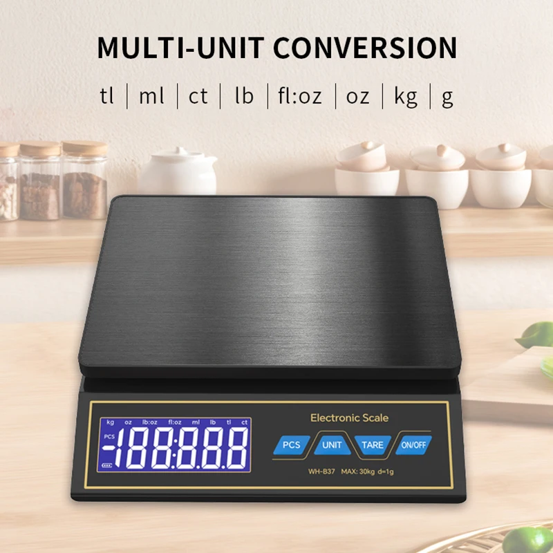 LCD 디지털 주방 저울 30kg/1g 충전식 스테인리 - Electronics Repair Shops 리뷰 및 가격